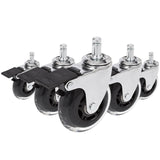5x ROLO SKATE CT 11mm/75mm med bremse | Hårde gulve - Stolehjul 