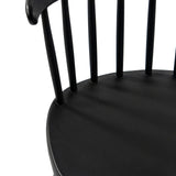 Sort ryglæn med lodrette tremmer på Spisestuestol ARTIFO RIB fra hjh LIVING