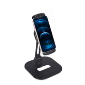 Sort Holder til mobiltelefon & tablet FLEXMOBI IV med justerbar arm og flad base fra hjh OFFICE