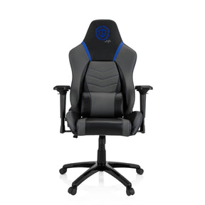 Spillestol GAMEBREAKER POLARYS I i grå og blå med blå accenter og hjul fra hjh OFFICE