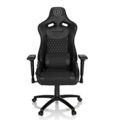 Sort Spillestol GAMEBREAKER SX 04 med quiltet mønster og armlæn fra hjh OFFICE