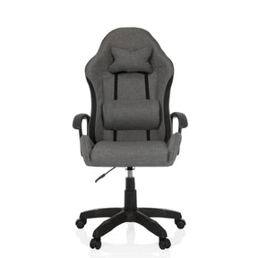 Spillestol GAMEBREAKER W01 i grå og sort med nakke- og lændepude fra MyBuero
