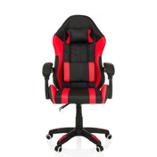 Spillestol GAMEBREAKER W02 i sort-rød med nakkestøtte og armlæn fra MyBuero