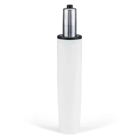 Hvid Gasfjeder GF-M med sølvfarvet metalstempel fra hjh OFFICE