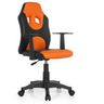 Snurrestol til børn KID GAME AL i sort-orange med armlæn og hjul fra hjh OFFICE