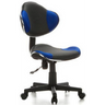 Kinderdrehstuhl KIDDY GTI-2 in Grau und Blau mit Netzbezug und Rollenfußkreuz von hjh OFFICE