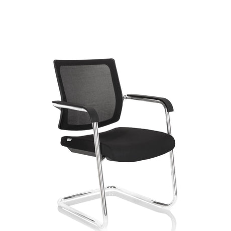 Sort Frisvinger LEVIA V med netryglæn og forkromet stel fra hjh OFFICE