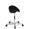 Sort Sadelskammel MOVE-TEC 3D PRO I med forkromet stjernefod og hjul fra hjh OFFICE