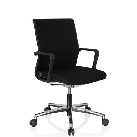 Sort Professionel kontorstol MOVE-TEC 3D med armlæn og blank stjernefod fra hjh OFFICE