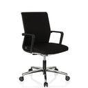Sort Professionel kontorstol MOVE-TEC 3D med armlæn og blank stjernefod fra hjh OFFICE