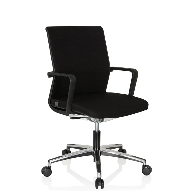 Sort Professionel kontorstol MOVE-TEC 3D med armlæn og blank stjernefod fra hjh OFFICE