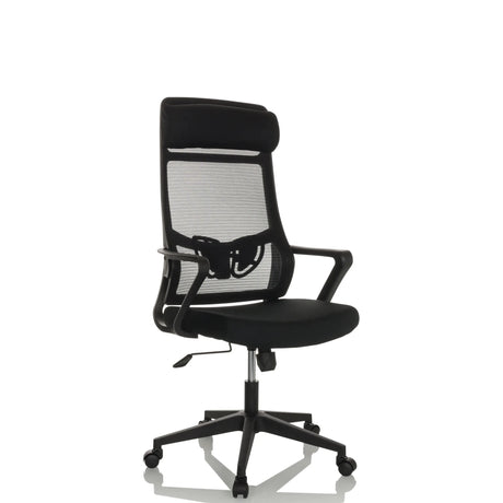 Sort Home Office kontorstol NEKEO med mesh-ryglæn og armlæn fra hjh OFFICE
