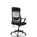 Sort Home Office kontorstol NEKEO med mesh-ryglæn og armlæn fra hjh OFFICE