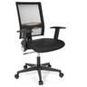 Sort Home Office kontorstol OFFICE R8 med netryglæn og armlæn fra hjh OFFICE
