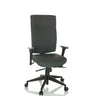 Professionel kontorstol PRO-TEC 300 i antracit med armlæn og fem hjul fra hjh OFFICE