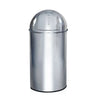 Papirkurv PUSH 50L i blank krom med push-låg fra hjh OFFICE