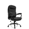 drejestol RELAX XXL B i sort kunstlæder med quiltet polstring fra hjh OFFICE