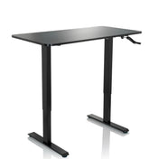 Sort ståskrivebord STAND CR med håndtag og T-stel fra hjh OFFICE