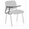 Stol med fire ben TABLET XT 600 i sort med integreret skriveplade fra hjh OFFICE