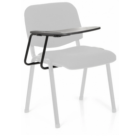 Stol med fire ben TABLET XT 600 i sort med integreret skriveplade fra hjh OFFICE