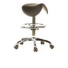 Sort Sadelskammel TOP WORK 13 med kromet stel, fodring og hjul fra hjh OFFICE