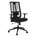 Sort Professionel kontorstol TRAMORE BASE med netryglæn og armlæn fra hjh OFFICE