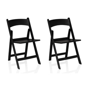 To sorte Udendørs stole TRAVANO 1 i klapdesign med buede ryglæn fra hjh LIVING