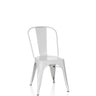 Hvid Bistrostol VANTAGGIO BRUSH i metal med rund ryg fra hjh OFFICE