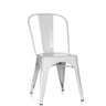 Hvid metal Bistrostol VANTAGGIO COMFORT med afrundede rygkanter fra hjh OFFICE