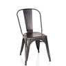 Bistrostol VANTAGGIO COMFORT i sort-guld look med metalstel og buet ryglæn fra hjh OFFICE