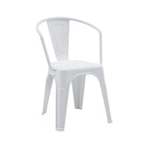 Hvid plast Bistrostol Vantaggio Poly med integrerede armlæn fra hjh OFFICE