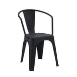 Sort Bistrostol Vantaggio Poly i plast med integrerede armlæn fra hjh OFFICE