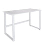 Hvidt skrivebord WORKSPACE LIGHT I med en enkel bordplade og U-formet stel fra hjh OFFICE